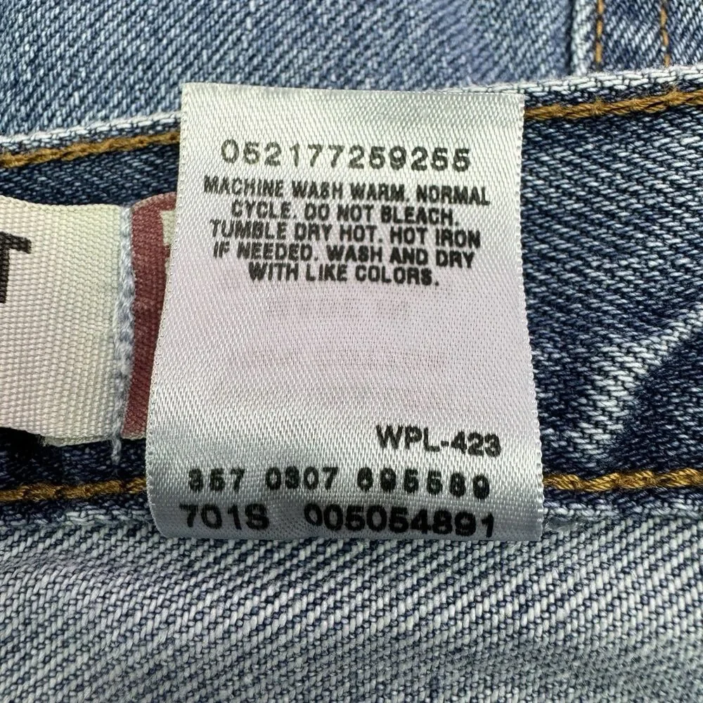 Levi’s 505 Regular Fit Jeans Mens 40x32 Blue Straight Leg Classic Mid Rise Denim